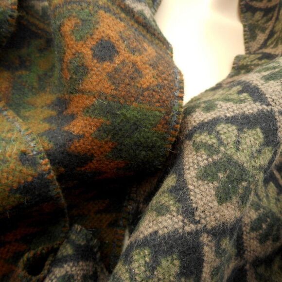 NWOT MODENA 100% Acrylic Multi-Colored Earth Tones Scarf/Wrap Made in Italy - Picture 4 of 6